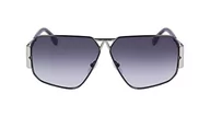 Okulary przeciwsłoneczne - KARL LAGERFELD KL339S okulary przeciwsłoneczne, srebrne błyszczące, jeden rozmiar, Srebrny błyszczący, rozmiar uniwersalny - miniaturka - grafika 1