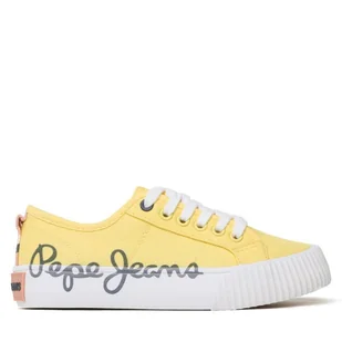 Tenisówki Pepe Jeans Ottis Log G PGS30577 Żółty - Trampki damskie - miniaturka - grafika 1
