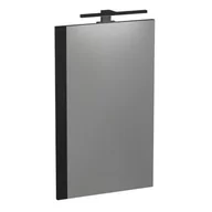 Lustra - Lustro łazienkowe prostokątne 74x46 cm Krofam Fox w ramie czarny mat 164-0004 - miniaturka - grafika 1