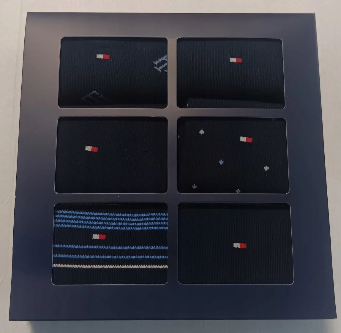 Skarpetki Tommy Hilfiger Zestaw 6 Pack Skarpety Wysokie GIFTBOX r. 39-42