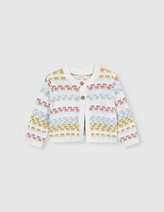 Gocco Dziecięca Chaqueta wielokolorowa kardigan sweter, Turquesa, 12 Meses - Swetry damskie - miniaturka - grafika 1