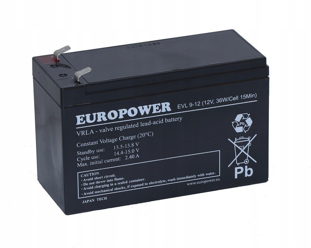 Europower Akumulator Europower EV 9-12, 8 Ah, 12 V
