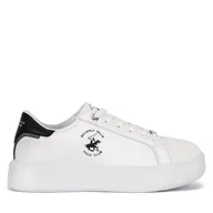 Sneakersy damskie - Sneakersy Beverly Hills Polo Club V12-712 Biały - miniaturka - grafika 1