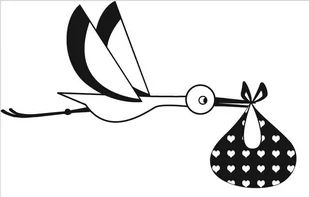 Aladine Stempel, bocian z przesyłką - Zabawki kreatywne - miniaturka - grafika 1