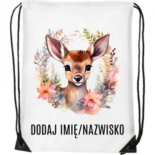 Worek na buty z imieniem do przedszkola szkoły WOREKH - Worki na buty - miniaturka - grafika 1