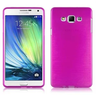 Cadorabo cador Abo  silikonowe etui pokrowiec ochronny na Samsung Galaxy A7 (5) (model 2015) TPU Case Cover ze stali nierdzewnej o wyglądzie szczotkowanej firmy (Brushed), różowy DE-104696 - Etui i futerały do telefonów - miniaturka - grafika 1
