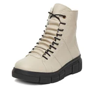 Botki damskie - Trzewiki Rieker CEO-X3428-60 Beżowy - miniaturka - grafika 1