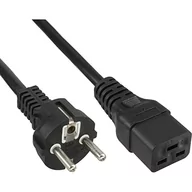 Kable komputerowe i do monitorów - InLine Kabel zasilający Kabel Zasilający 16A Typ F prosty IEC connector IEC320/C19 1m 16658D - miniaturka - grafika 1