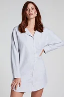 Bielizna nocna - Hunkemöller Koszula nocna Flanel Szary - miniaturka - grafika 1