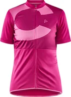 Koszulki rowerowe - Craft Core Endur Logo Jersey Women, różowy M 2022 Koszulki kolarskie - miniaturka - grafika 1
