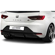 Akcesoria tuningowe - Osłona tylnego zderzaka "Dyfuzor" kompatybilna z Seat Leon 5F FR SC/5-drzwiowa 2013-2017 z wyłączeniem ST/Cupra (ABS błyszczący czarny) - miniaturka - grafika 1