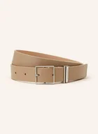 Paski - Calvin Klein Pasek Skórzany beige - miniaturka - grafika 1