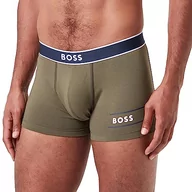 Kąpielówki męskie - BOSS Męskie 24 logo Trunk, zielony Open Green, XL, Open Green - miniaturka - grafika 1