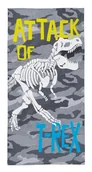 Okrycia kąpielowe dla dzieci - Detexpol, Ręcznik dziecięcy, WZ.34 T-REX, 70x140 cm - miniaturka - grafika 1