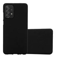 Etui i futerały do telefonów - Etui Pokrowiec Do Samsung Galaxy A52 (4G / 5G) / A52s Obudowa w FROST CZARNY TPU Silikon Case Cover Ochronny Plecki Cadorabo - miniaturka - grafika 1
