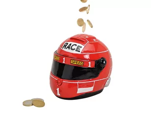 SKARBONKA Ceramiczne 2 skarbonki Auto Z Przyczepą Campingową - Wyposażenie pokoiku dziecięcego - miniaturka - grafika 1