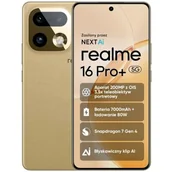 Telefony komórkowe - Realme 16 Pro+ 5G 12/512GB Złoty - miniaturka - grafika 1