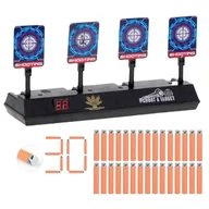 Zabawki militarne - Zestaw Elektroniczna Tarcza 4 Cele do Nerf + 30 strzałek accustrike - miniaturka - grafika 1