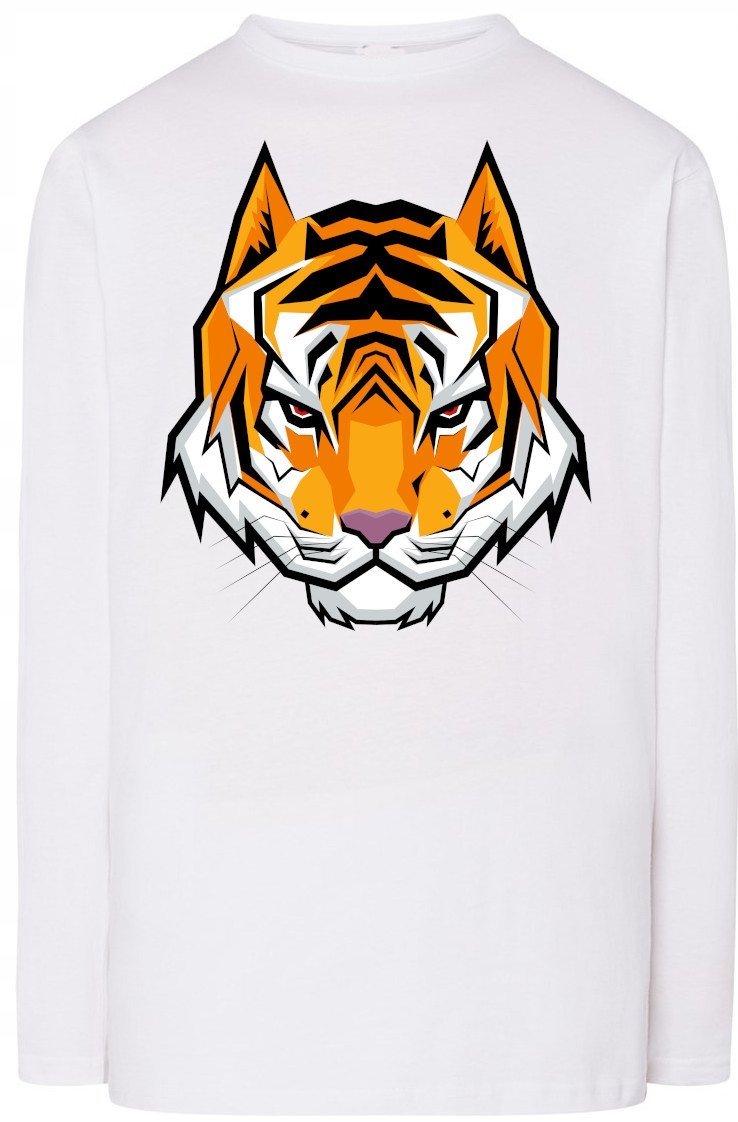 Tygrys Kolorowy Męska Modna Bluza Longsleeve R.4XL