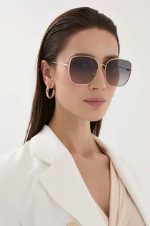 Okulary przeciwsłoneczne - Chloé okulary przeciwsłoneczne CH0170SA damskie kolor złoty - Chloe - grafika 1