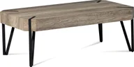 Ławy i stoliki kawowe - Stolik kawowy 110x60x43, dąb "Canyon grey", metal matowy czarny Canyon - miniaturka - grafika 1