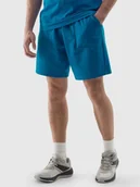 Spodenki męskie - Spodenki dresowe męskie 4F 4FWSS24TSHOM330-36S Niebieski - miniaturka - grafika 1