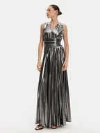 Sukienki - Fracomina Sukienka wieczorowa FQ25SD3004W798L9 Srebrny Regular Fit - miniaturka - grafika 1