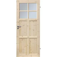 Drzwi wewnętrzne - Skrzydło wewnętrzne CZAPLA FOG 4S 80P sosna pokojowe RADEX - miniaturka - grafika 1