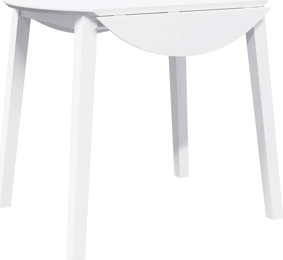 Stół jadalny biały lite drewno guma