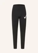 Legginsy - Nike Legginsy Do Biegania Tempo Swoosh Run schwarz - miniaturka - grafika 1