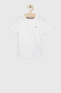 Koszulki dla chłopców - Tommy Hilfiger t-shirt bawełniany dziecięcy 2-pack kolor biały gładki - grafika 1