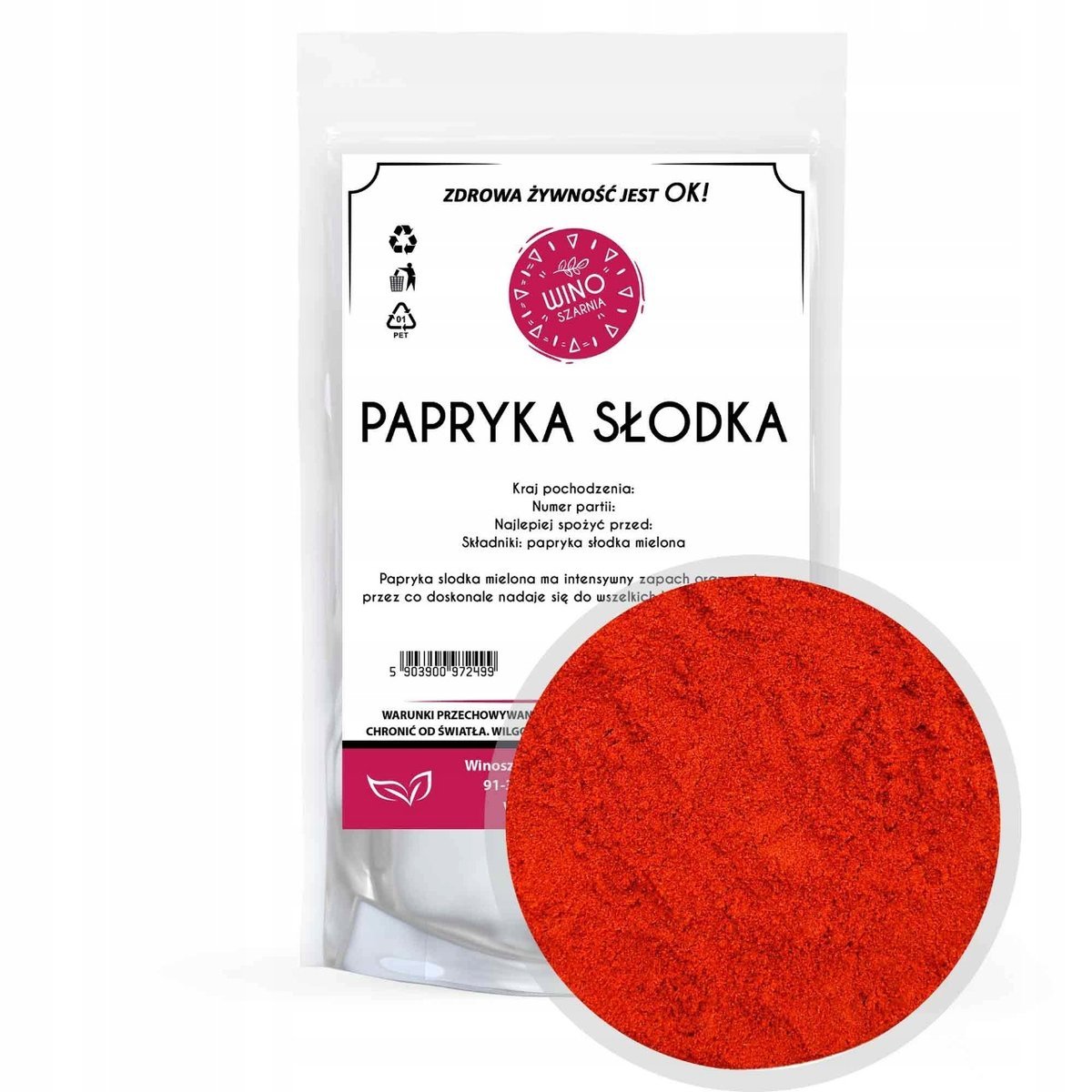 Papryka słodka mielona 500g Hiszpania