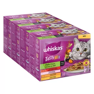 Zestaw Whiskas Tasty Mix, saszetki, 48 x 85 g - Wybór szefa kuchni w sosie - Mokra karma dla kotów - miniaturka - grafika 1