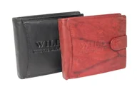 Portfele - Portfel Męski Skórzany WILD Skóra Licowa Duży Poziomy Z Zapięciem 5678-1 12.5 x 10 x 2 [cm] - miniaturka - grafika 1