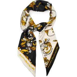 Versace Jeans Couture Jedwabny szal - Apaszki i szaliki damskie - miniaturka - grafika 1