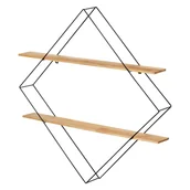 Półki do salonu - Drewniana półka ścienna Wenko Geo - miniaturka - grafika 1