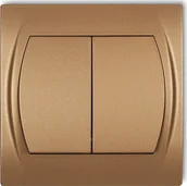 Wyłączniki światła i elektryczne - Karlik 8LWP-2LŁącznik świecznikowy podświetlany - miniaturka - grafika 1