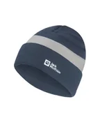Czapki damskie - Jack Wolfskin Czapka beanie "Stripy" w kolorze szaro-granatowym - miniaturka - grafika 1
