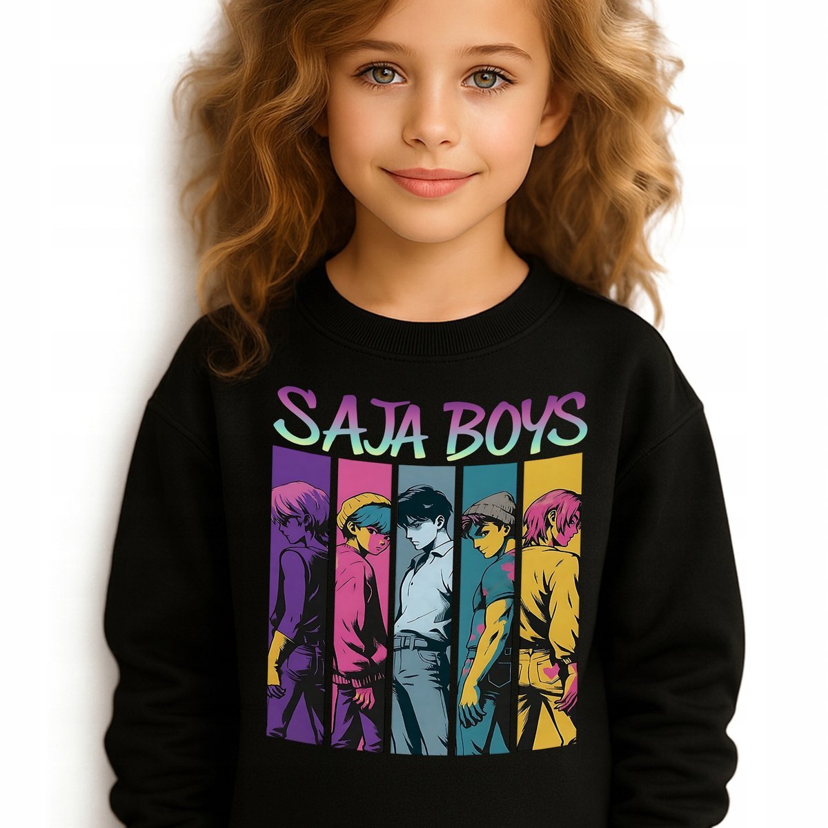 Bluza Dziecięca Czarna SAJA LOVE Do Przedszkola K-pop Muzyka Wz Rozm 116 cm