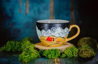 Kubki - Kubek ręcznie malowany - Góry z namiotem - miniaturka - grafika 1
