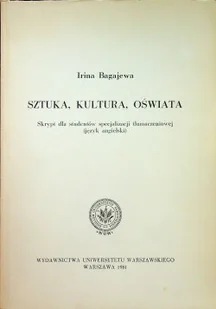 Sztuka kultura oświata - Książki o kulturze i sztuce - miniaturka - grafika 1