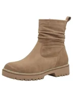 Kozaki damskie - Tamaris Damskie 1-25412-43 modne kozaki, beżowe, 38 EU, beżowy, 38 EU - miniaturka - grafika 1