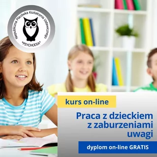 Metodyka pracy z dzieckiem z zaburzeniami uwagi kurs online - Pomoce naukowe - miniaturka - grafika 1