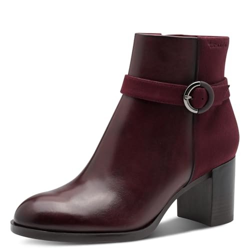 Tamaris Damskie botki typu boot-Heel 1-25363-45, Merlot, 37 EU, Merlot, 37 EU