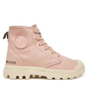 Trapery Palladium Pampa Hi Zip Organic 79101-605-M Różowy - Botki damskie - miniaturka - grafika 1