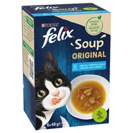 Mokra karma dla kotów - Felix Soup - Rybne smaki, 6 x 48 g - miniaturka - grafika 1