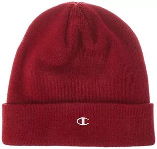 Czapki damskie - Champion Unisex_dorosły dzianinowa czapka typu C, czerwony karmin, jeden rozmiar - grafika 1