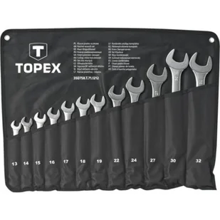 Topex KOMPLET KLUCZY PŁASKO-OCZKOWYCH 12-SZTUKOWY 13-32MM PREMIUM T 35D758 - Klucze i nasadki - miniaturka - grafika 1