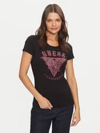 Koszulki i topy damskie - Guess T-Shirt W4BI19 J1314 Czarny Slim Fit - miniaturka - grafika 1