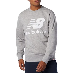 Bluza New Balance MT03560AG - szara - Bluzy sportowe męskie - miniaturka - grafika 1
